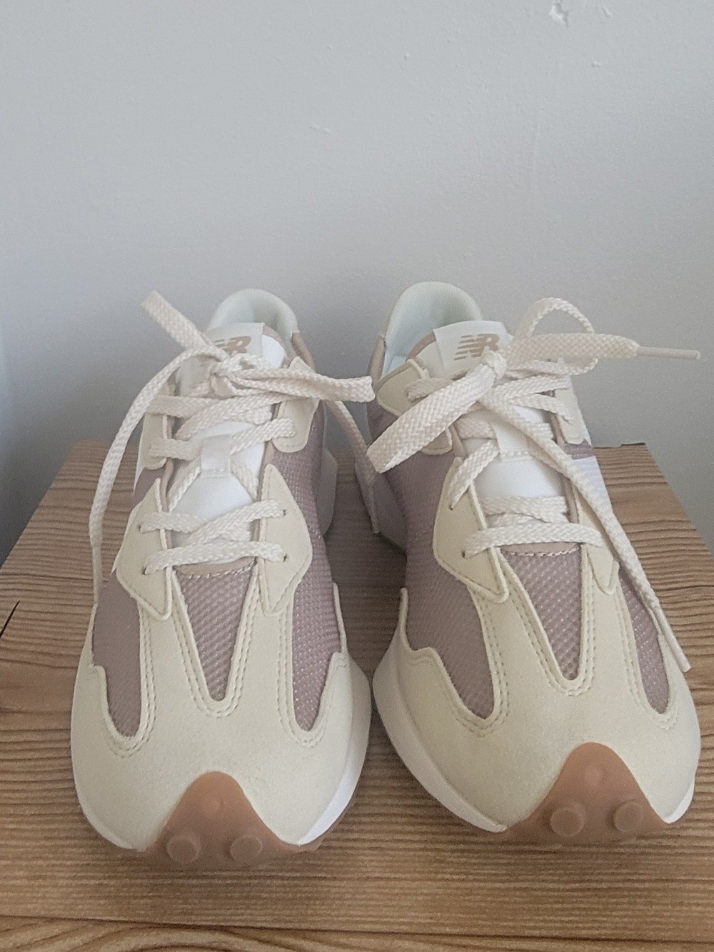 New Balance Kids Cream, Beige & Light Brown Sneakers